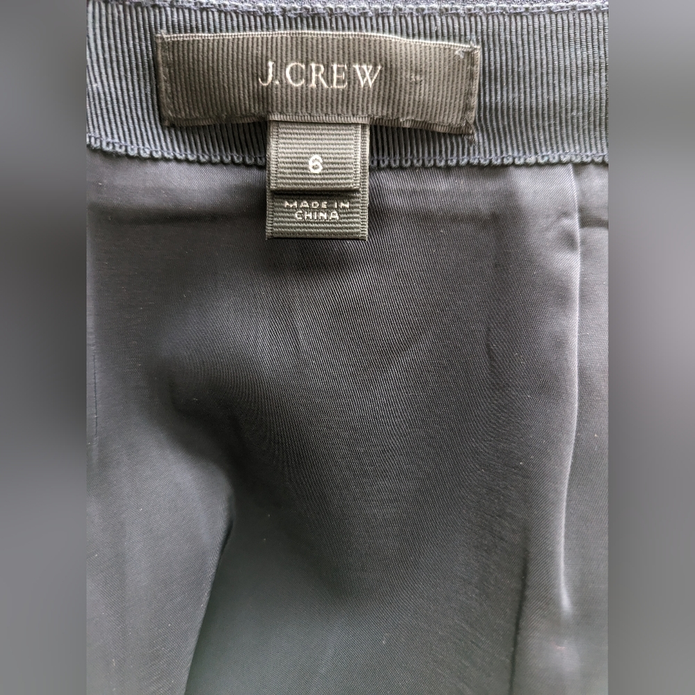 NWOT J Crew Navy Blue Flared Mini Skirt - Size 6 - Picture 5 of 6